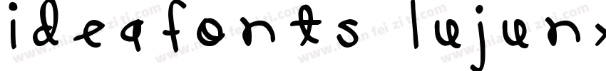 IdeaFonts LuJunXing字体转换